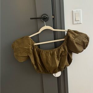 Staud crop top with tag, medium